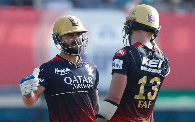 “RCB’s Kohli and du Plessis Lead the Way to Victory against PBKS in IPL 2023”