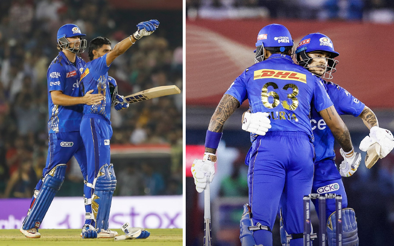 Mumbai Indians Chase Down Massive 215-Run Target Against Punjab Kings in IPL 2023